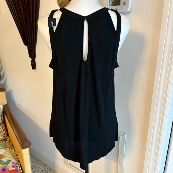EXPRESS Black NEW Tank Swing A Line Top! Beautiful Cut Out style. 
Large - Picture 4 of 11